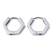 Серьги-кольца Huggie Hoop из нержавеющей стали 304 STAS-R115-19P