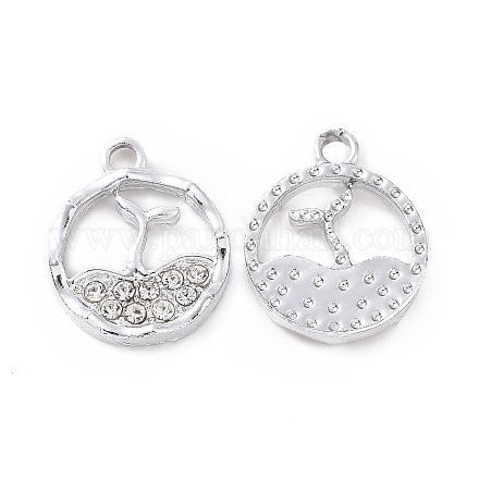 Подвески сплава Rhinestone ALRI-C008-01P-1