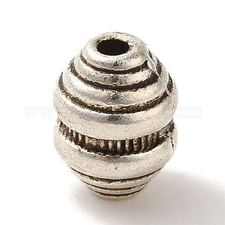 Сплавочные овальные бусины тибетского стиля  TIBEB-L007-19AS-1