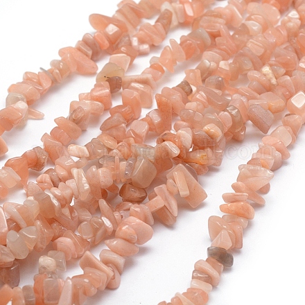 Натуральный Sunstone бисер пряди X-G-P332-46-1