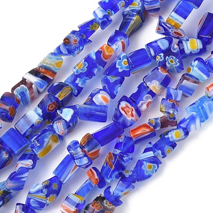 Ручной работы millefiori стеклянные бусины нитки LAMP-P070-02A-06-1