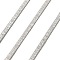 304 Stainless Steel Herringbone Chains, Soldered, Stainless Steel Color, 4mm
