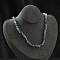 Natural Green Aventurine Chip Beaded Necklaces for Men Women, with Alloy Lobster Claw Clasps and Iron Chain Extender, Silver, 15.87~16.14 inch(40.3~41cm)