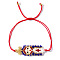 Imported Handwoven Rice Bead Bracelet with Cute Cartoon Girl Pattern