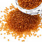 15/0 Transparent Czech Glass Seed Beads, Round, Chocolate, 1.5x1mm, Hole: 0.5mm, about 500g/bag