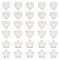 150Pcs 3 Style 304 Stainless Steel Beads, Triangle & Star & Hear, Stainless Steel Color, 8x8x1mm, Hole: 1.5mm, 50pcs/style