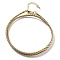 Polyester Cord Braided Necklace Makings, with Brass Findings, Stainless Steel Clasps, Long-Lasting Plated, Golden, Rosy Brown, 18-3/4 inch(47.5cm)