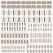 Brass/Iron Terminators, Platinum, 110x70x30mm, 160pcs/box