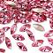 Preciosa® MAXIMA Crystal Fancy Stones, Czech Crystal, 435 14 615 Navette(Horse Eye), Dura Foiling, 70010 Rose, 15x7mm