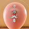 316L Surgical Stainless Steel Micro Pave Clear Cubic Zirconia Belly Rings, Stainless Steel Color, Flower, Bar Length: 3/8