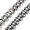 Electroplate Triangle Glass Beads Strands, Faceted, Pear Lurster Plated, Gray, 9x10x5mm, Hole: 1mm, about 100pcs/strand, 23.62''(60cm)