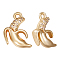 15Pcs Brass Micro Pave Clear Cubic Zirconia Charms, Banana Charm, Real 18K Gold Plated, 12x8~9x3mm, Hole: 1mm