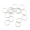 Tarnish Resistant 304 Stainless Steel Open Jump Rings, Stainless Steel Color, 12x1.2mm, Inner Diameter: 9.6mm, about 900pcs/bag