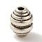 Tibetan Style Alloy Beads, Cadmium Free & Lead Free, Oval, Antique Silver, 9x6.8mm, Hole: 1.6mm