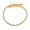 Adjustable Polyester Cord Braided Bracelets, Long-Lasting Plated, Coral, Inner Diameter: 2-5/8~3-1/8 inch(6.7~7.8cm)