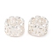 Coin Brass Beads, Cadmium Free & Nickel Free & Lead Free, Large Hole Bead, 925 Sterling Silver Plated, 6x4mm, Hole: 4mm