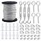Tiger Tail Wire, 304 Stainless Steel Wire, for Jewelry Making, Stainless Steel Color, 1.5mm, 1roll