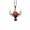 Peace Dove Water Droplet Crystal Necklace Pendant Fashion Ornament Simple Pendant