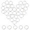 BENECREAT 20Pcs 6mm 925 Sterling Silver Jump Rings, 22 Gauge Double Loop Split Jump Rings, Small Key Ring Connector for Bracelets, Necklaces, Pendants Making, Jewelry Accessories