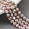 Natural Cultured Freshwater Pearl Beads Strands, Two Sides Polished, Thistle, 5~6mm, Hole: 0.5mm, about 31pcs/strand, 6.89''(17.5cm)