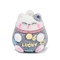 Flocky Resin Pendants, Maneki-neko with Word Lucky, Blue, 38x33x28mm, Hole: 3mm