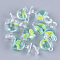 Resin Cup Pendants, with Polymer Clay, Wine Glass, Light Blue, 18~18.5x15x12mm, Hole: 2.5mm