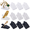 CRASPIRE 39Pcs 3 Styles Ring Display Plastic Ring Holder Black White Transparent Portable Ring Display Stand Rectangle Storage Showcase Jewelry Organizer for Jewelry Tours Weddings Rings Jewelry Store