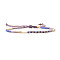Bohemian Style Glass Beads Braided Bead Bracelets for Women, Column, Mixed Color