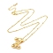 Brass Micro Pave Clear Cubic Zirconia Pendant Necklaces, Letter Z, 17.72 inch(450mm), Letter Z: 22x16mm