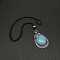 Synthetic Turquoise Pendant Necklaces for Women Men, Sky Blue, No Size