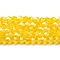 Transparent Electroplate Glass Beads Strands, Pearl Luster Plated, Faceted, Bicone, Gold, 6x6mm, Hole: 1mm, about 45~47pcs/strand, 9.65~9.84 inch(24.5~25cm)