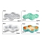 DIY Silicone Candle Molds, for Candle Making, Wriggle, 16.6x10.4x1.3~3.8cm