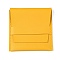 Square PU Leather Jewelry Flip Pouches, for Earrings, Bracelets, Necklaces Packaging, Gold, 8x8cm