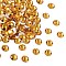 Preciosa® MAXIMA Crystal No Hotfix Flatback Stones, Czech Crystal, Dura Foiling, Round(438 11 615 Chaton Rose), 10070 Topaz, SS16(3.8~4mm)