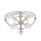 Non-Tarnish 304 Stainless Steel Adjustable Rings, Christmas Snowflake, Stainless Steel Color, US Size 6(16.5mm)