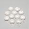 Natural White Jade Cabochons, Dyed, Half Round/Dome, White, 10x4~5mm
