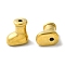 304 Stainless Steel Beads, Shoes, Golden, 10x10x6.5mm, Hole: 1.6mm