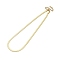 Ion Plating(IP) 304 Stainless Steel Herringbone Chain Necklace for Men Women, Real 18K Gold Plated, Wide: 4mm, 15.91 inch(40.4cm)