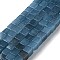 Natural Dyed White Jade Beads Strands, Cube, Marine Blue, 6.5x6.5x6.5mm, Hole: 1.2mm, about 60pcs/strand, 15.16''(38.5cm)