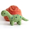 Cartoon Dinosaur Shape Needle Felting Starter Kit, with Needles & Phone Strap, Needle Felting Kit for Beginners Arts, Lime Green, Needles: 86x5.5x1.8mm & 78x5.5x1.8mm