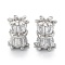 Brass Micro Pave Clear Cubic Zirconia Beads, with Enamel and Jump Ring, Long-Lasting Plated, Waist Drum, Real Platinum Plated, 8x6x5mm, Hole: 1.2mm