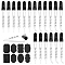 PandaHall 24 Pack Calibrated Eye Dropper, 1 ml Bent & Straight Tip Calibrated Glass Droppers Essential Oil Dropper Pipette Glass Stain Dropper with Label Stickers for Essential Oil Makeup Liquid