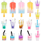 SUNNYCLUE 32Pcs 16 Styles Boba Cup Charms Milk Tea Charm Resin Ice Lolly Cream Pendants Popsicle Bottles Summer Pendant for Jewellery Making Charms Supplies Keychain Dangles Earring Necklace DIY Craft