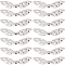 SUNNYCLUE 1 BOX 60PCS Alloy Angel Beads Wings Beads Metal Silver Small Butterfly Flying Dragonfly Fairy Wing Loose Spacer Beads Charms Bulk for Jewelry Making Beading Kit Bracelets DIY Craft Supplies