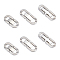 UNICRAFTALE 6pcs Stainless Steel Fold Over Clasp 7.5~11.5mm Jewelry Extender Foldover Link Extension Clasp Fold Over Bracelet Clasp Extender for Making Jewelry