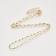 Изготовление колье из латунных кабельных цепочек KK-T048-037G-NF-1