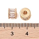 Латунные стеклянные бусины KK-B100-014G-3
