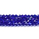 Прозрачные стеклянные бусины гальваническим пряди EGLA-A039-T2mm-L06-1