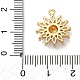 Латунные микро проложить кубического циркония подвески KK-I276-03G-02-3