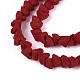 Нити из матовых непрозрачных стеклянных бусин GLAA-N017-4mm-15-2